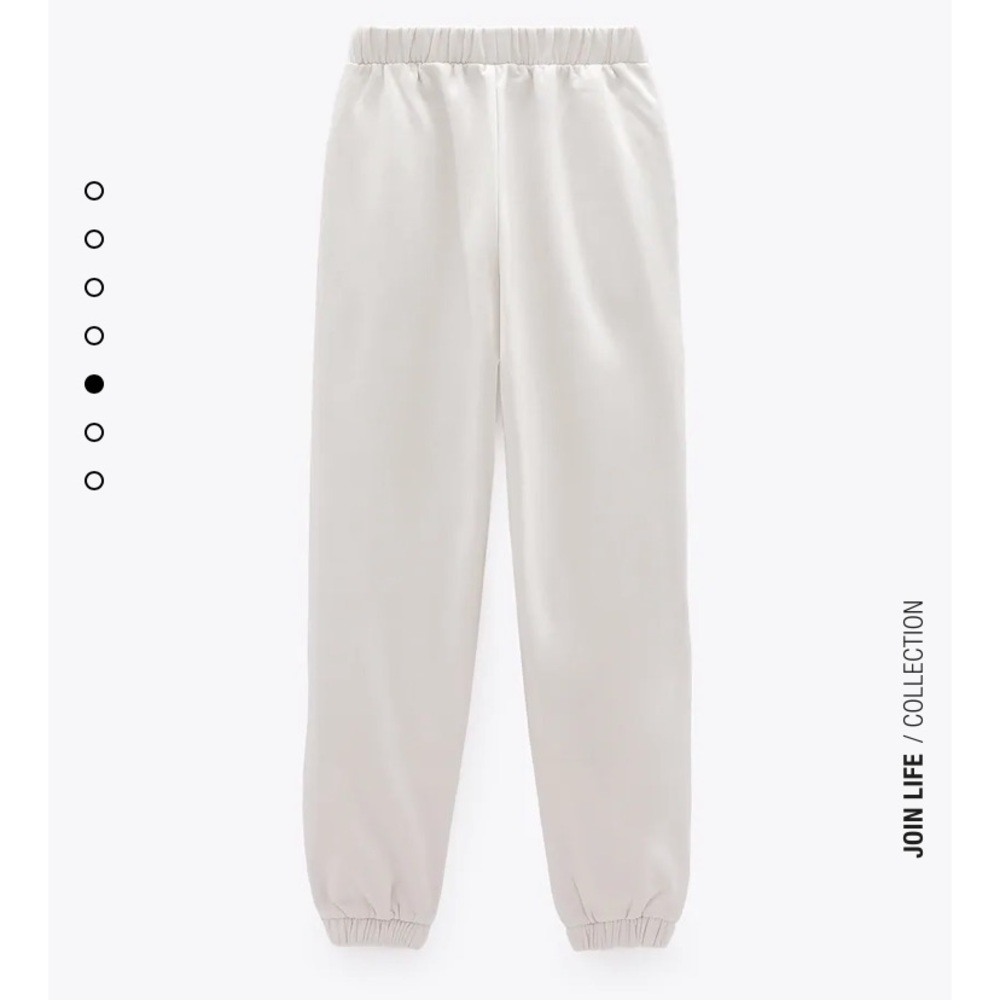 NWOT: ZARA Eggshell Cozy Joggers